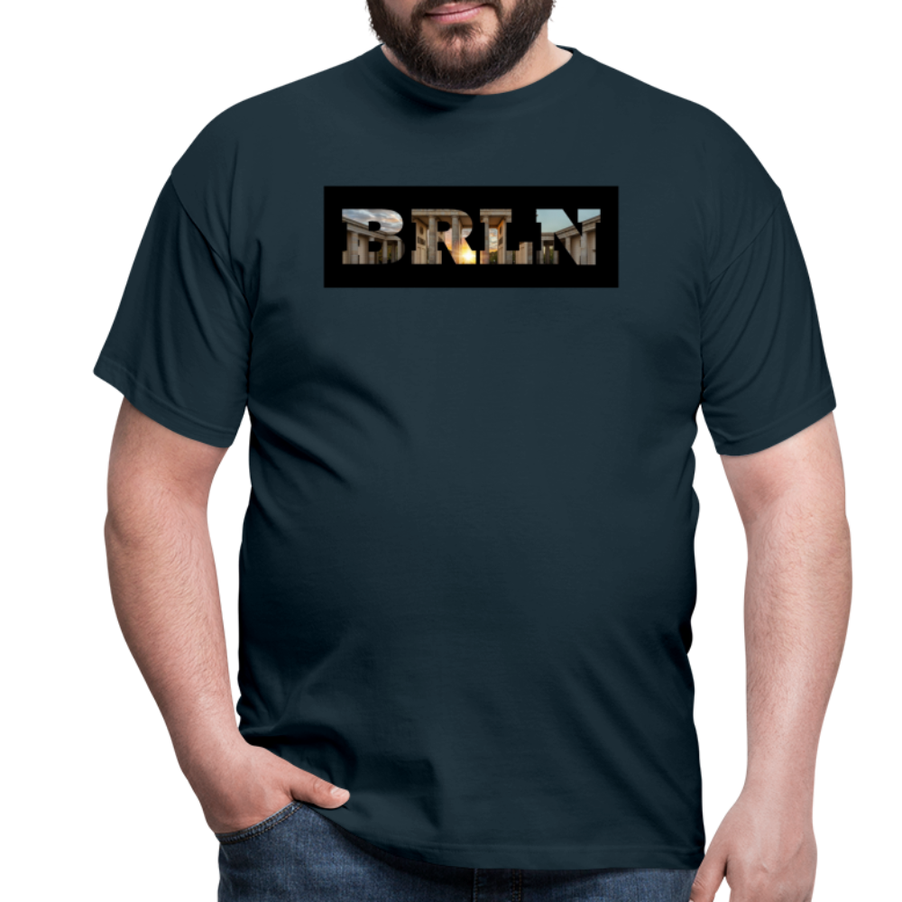 T-Shirt Berlin "BRLN Brandenburger Tor" - Navy