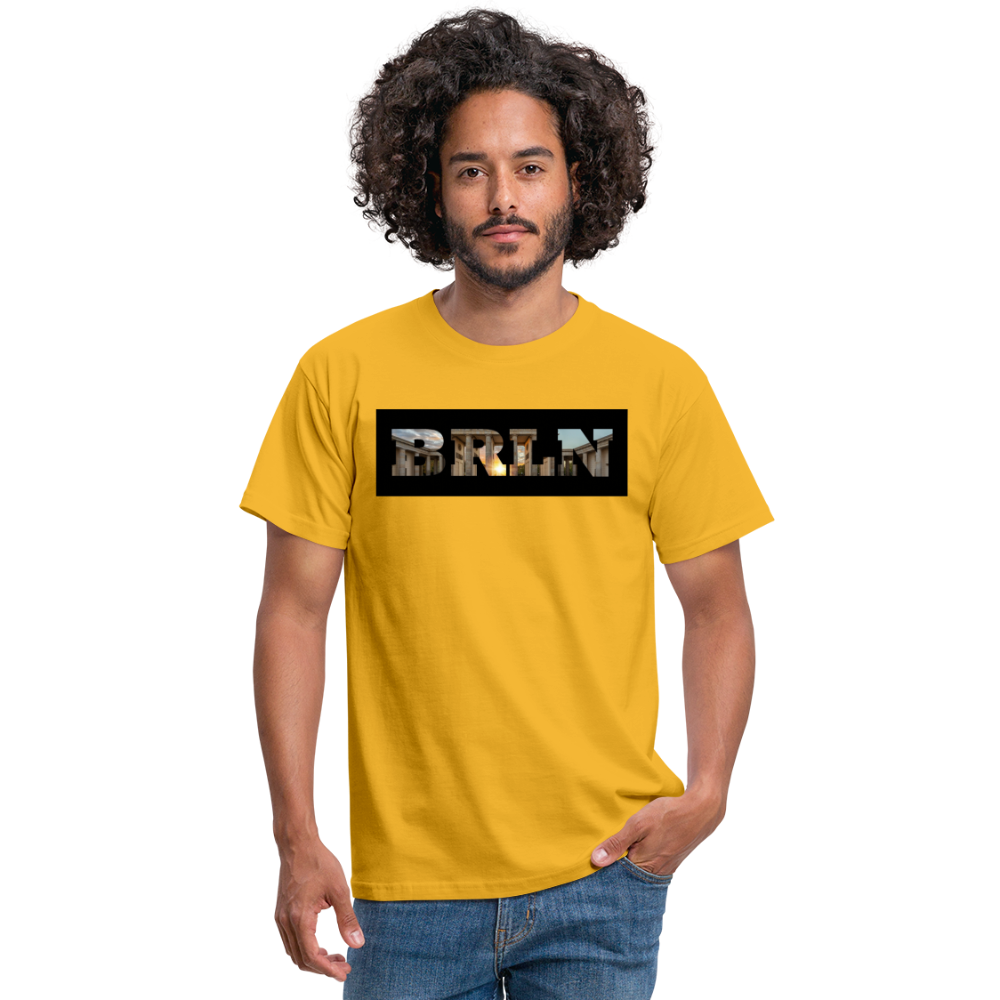 T-Shirt Berlin "BRLN Brandenburger Tor" - Gelb