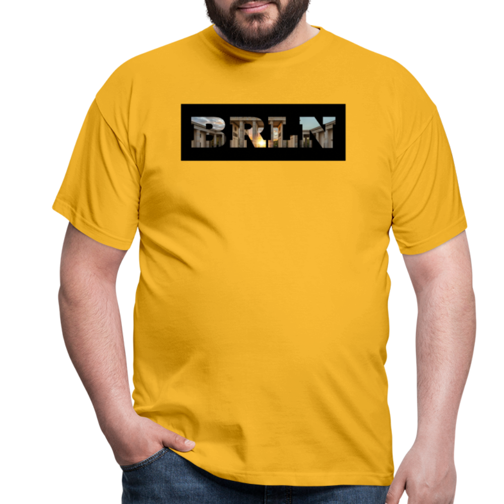 T-Shirt Berlin "BRLN Brandenburger Tor" - Gelb