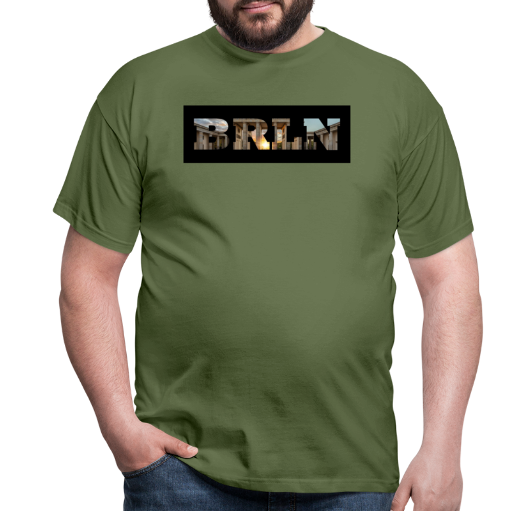 T-Shirt Berlin "BRLN Brandenburger Tor" - Militärgrün