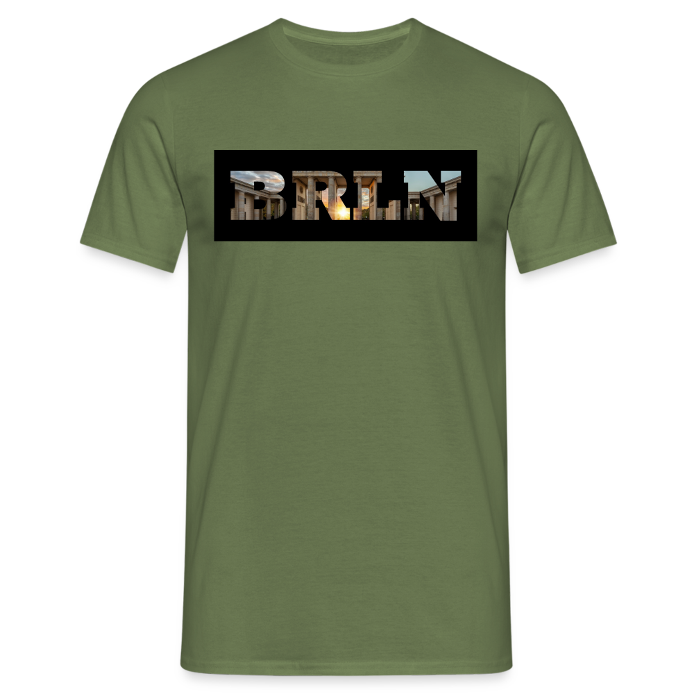 T-Shirt Berlin "BRLN Brandenburger Tor" - Militärgrün