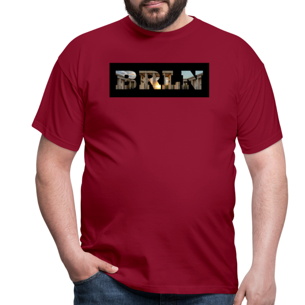 T-Shirt Berlin "BRLN Brandenburger Tor" - Ziegelrot
