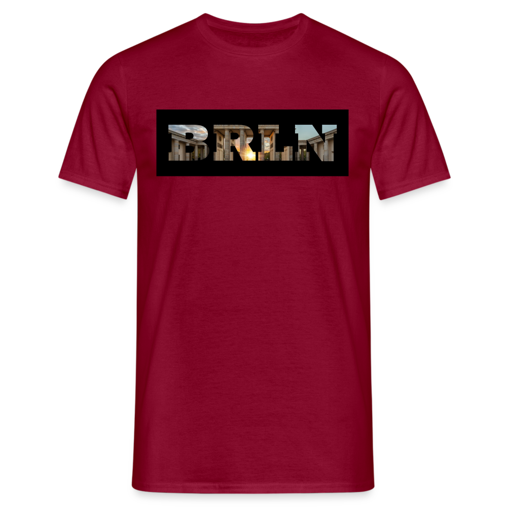 T-Shirt Berlin "BRLN Brandenburger Tor" - Ziegelrot