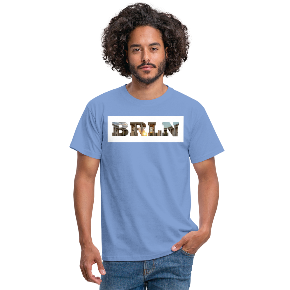 T-Shirt Berlin "BRLN Brandenburger Tor" Bright Edition - carolina blue
