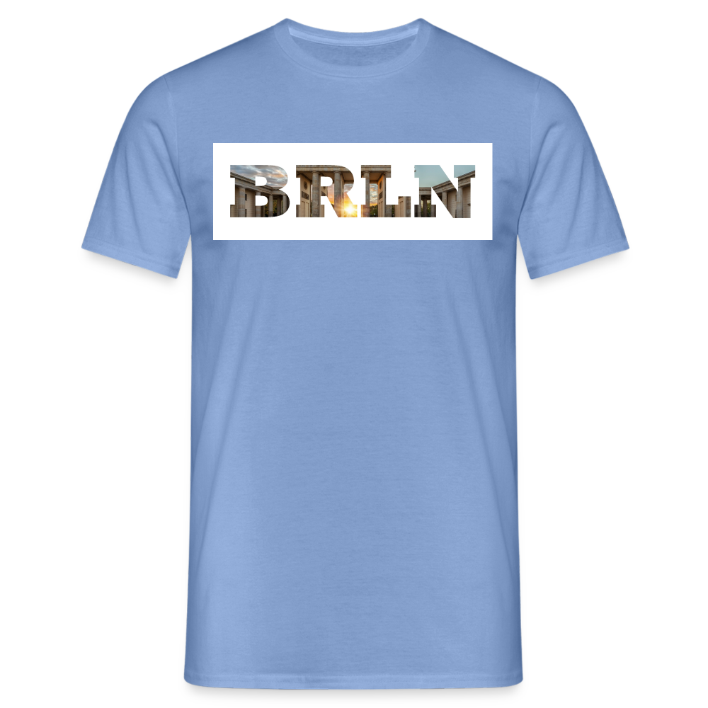 T-Shirt Berlin "BRLN Brandenburger Tor" Bright Edition - carolina blue