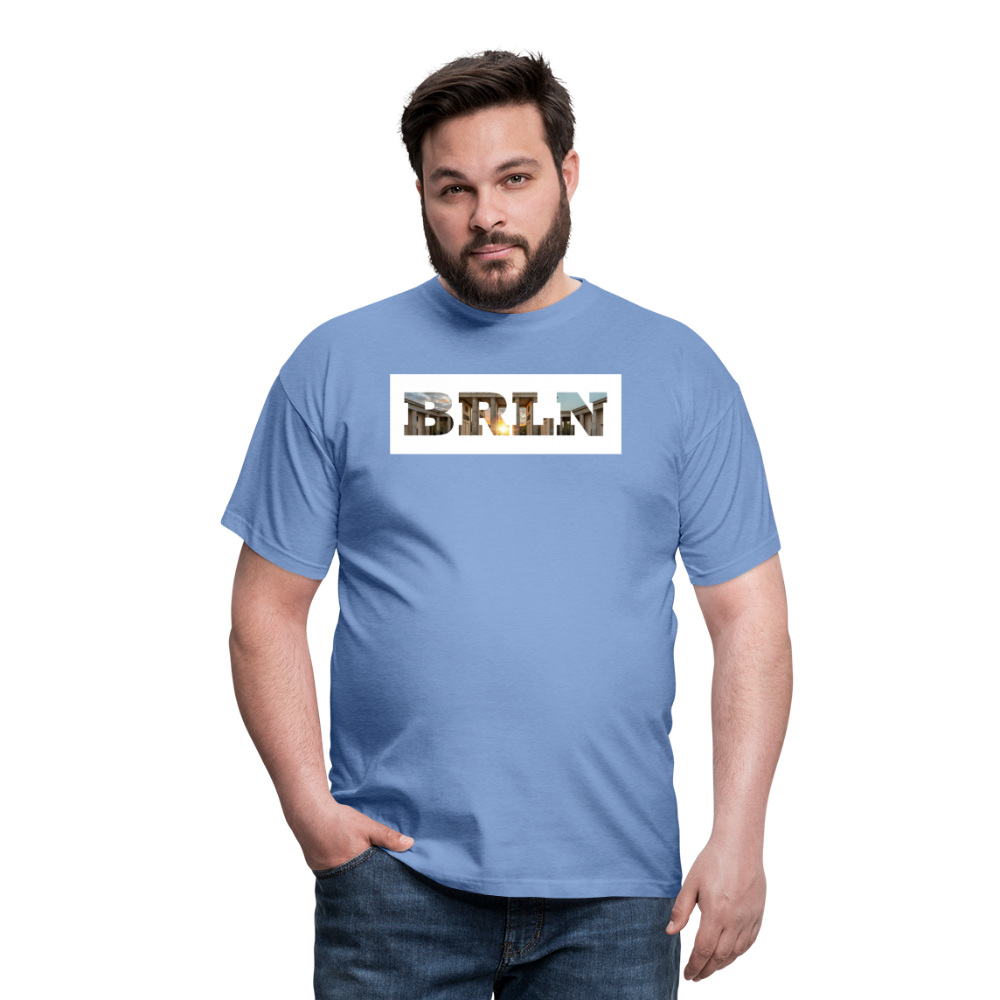 T-Shirt Berlin "BRLN Brandenburger Tor" Bright Edition - carolina blue