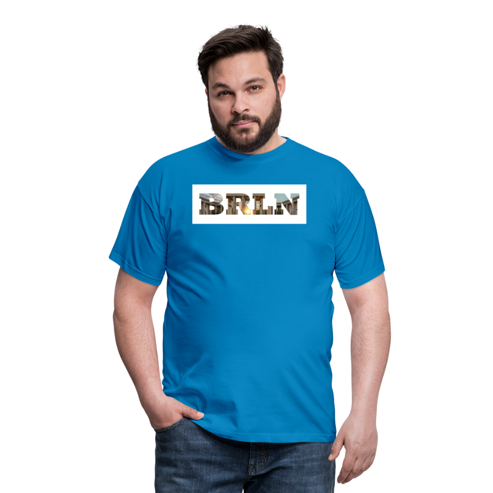 T-Shirt Berlin "BRLN Brandenburger Tor" Bright Edition - Royalblau