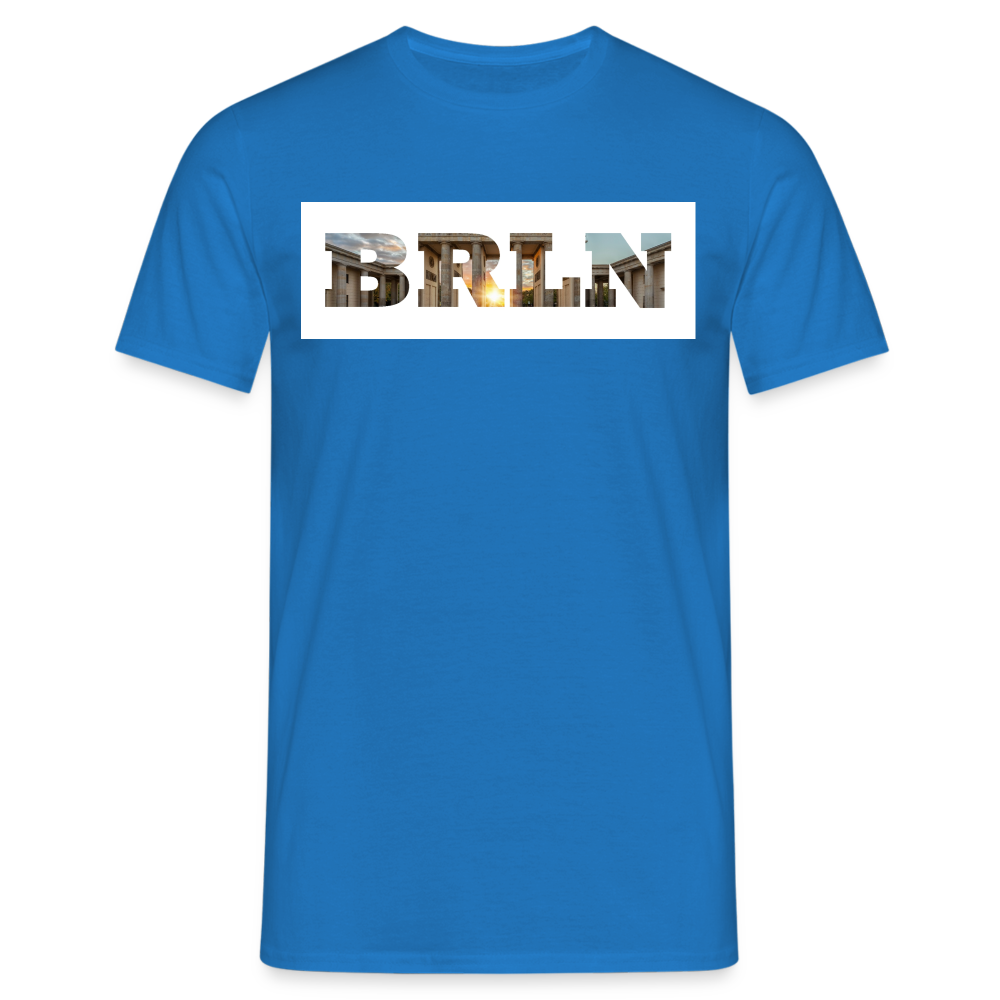 T-Shirt Berlin "BRLN Brandenburger Tor" Bright Edition - Royalblau