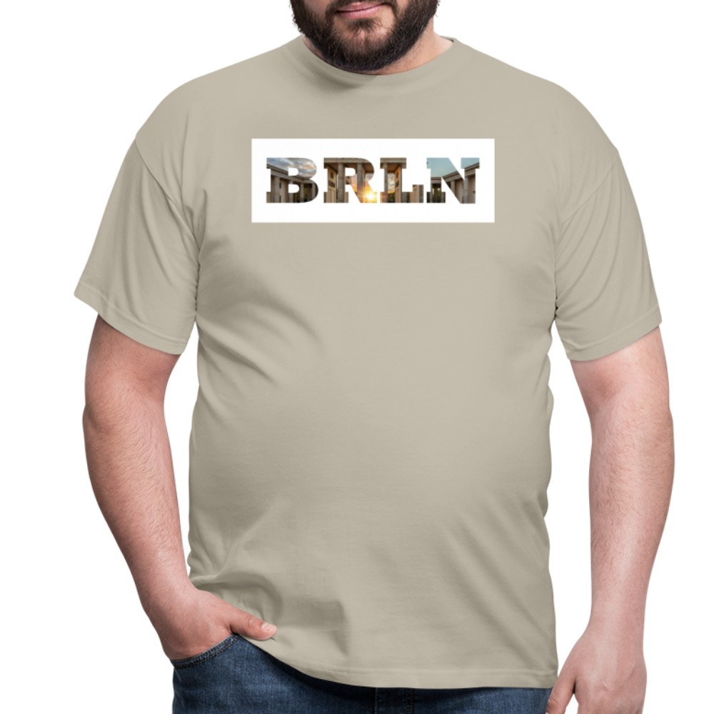 T-Shirt Berlin "BRLN Brandenburger Tor" Bright Edition - Sandbeige