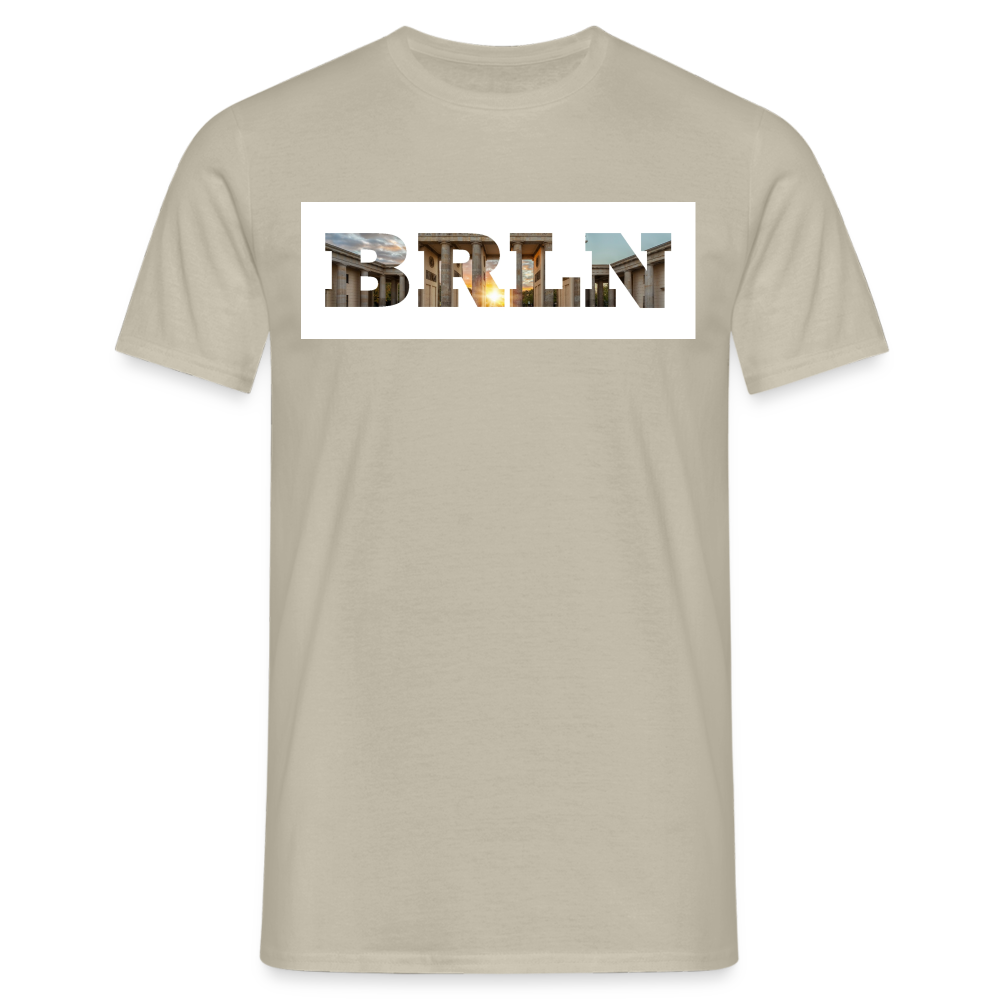 T-Shirt Berlin "BRLN Brandenburger Tor" Bright Edition - Sandbeige