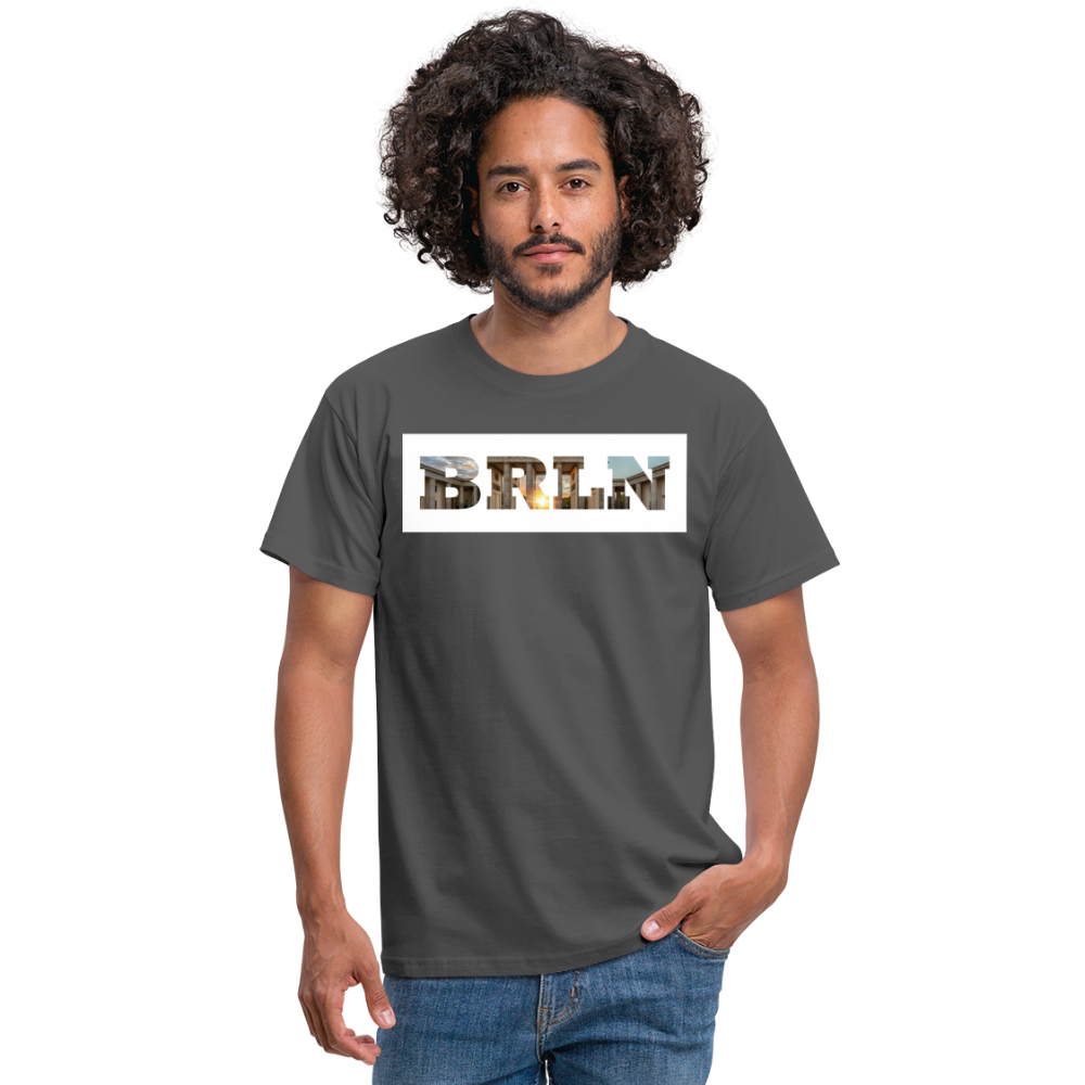 T-Shirt Berlin "BRLN Brandenburger Tor" Bright Edition - Anthrazit