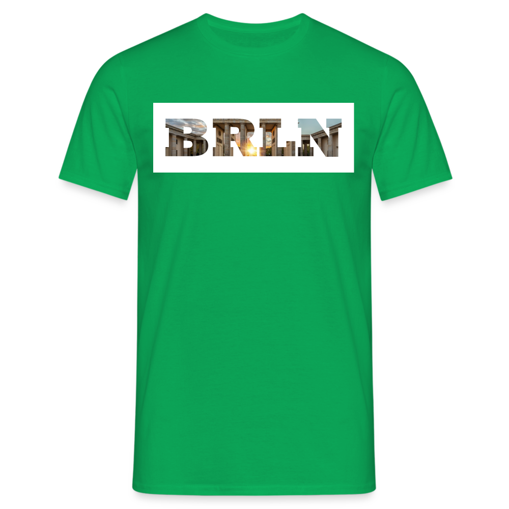 T-Shirt Berlin "BRLN Brandenburger Tor" Bright Edition - Kelly Green