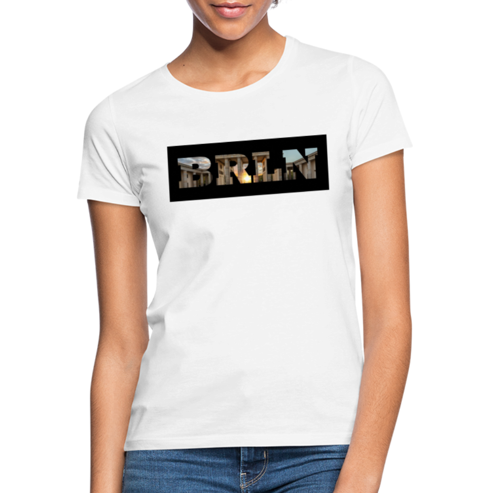 T-Shirt Ladies Berlin "BRLN Brandenburger Tor" - Weiß