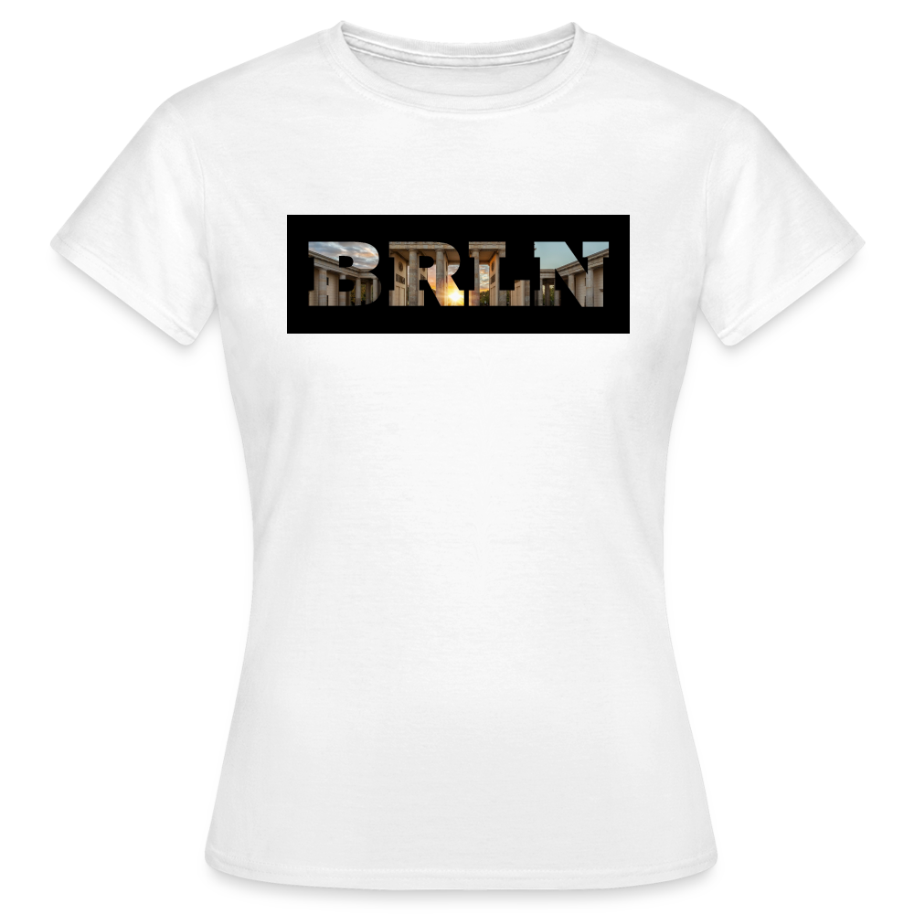 T-Shirt Ladies Berlin "BRLN Brandenburger Tor" - Weiß
