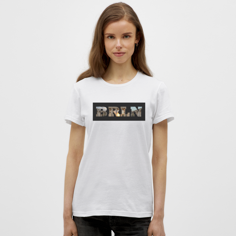 T-Shirt Ladies Berlin "BRLN Brandenburger Tor" - Weiß