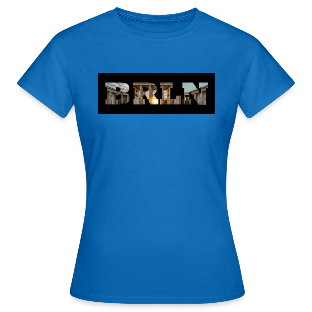 T-Shirt Ladies Berlin "BRLN Brandenburger Tor" - Royalblau