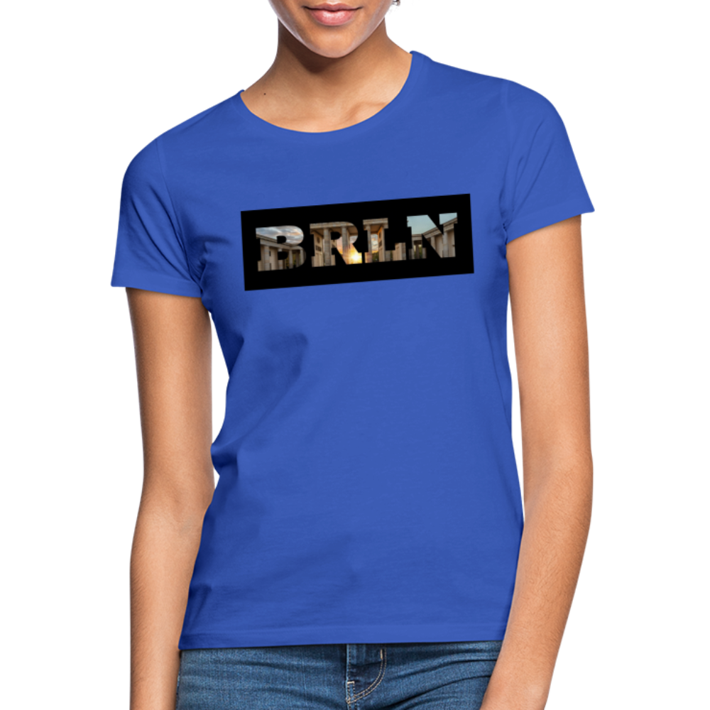 T-Shirt Ladies Berlin "BRLN Brandenburger Tor" - Royalblau