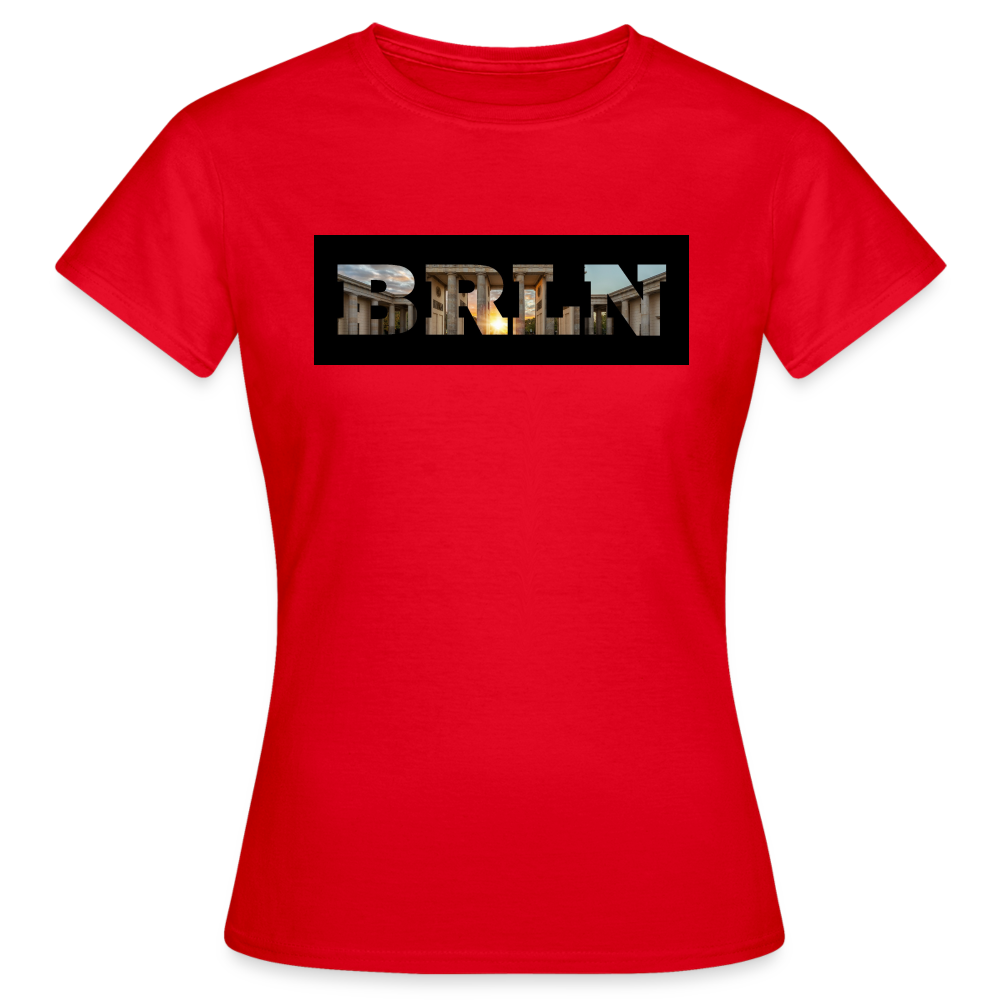 T-Shirt Ladies Berlin "BRLN Brandenburger Tor" - Rot