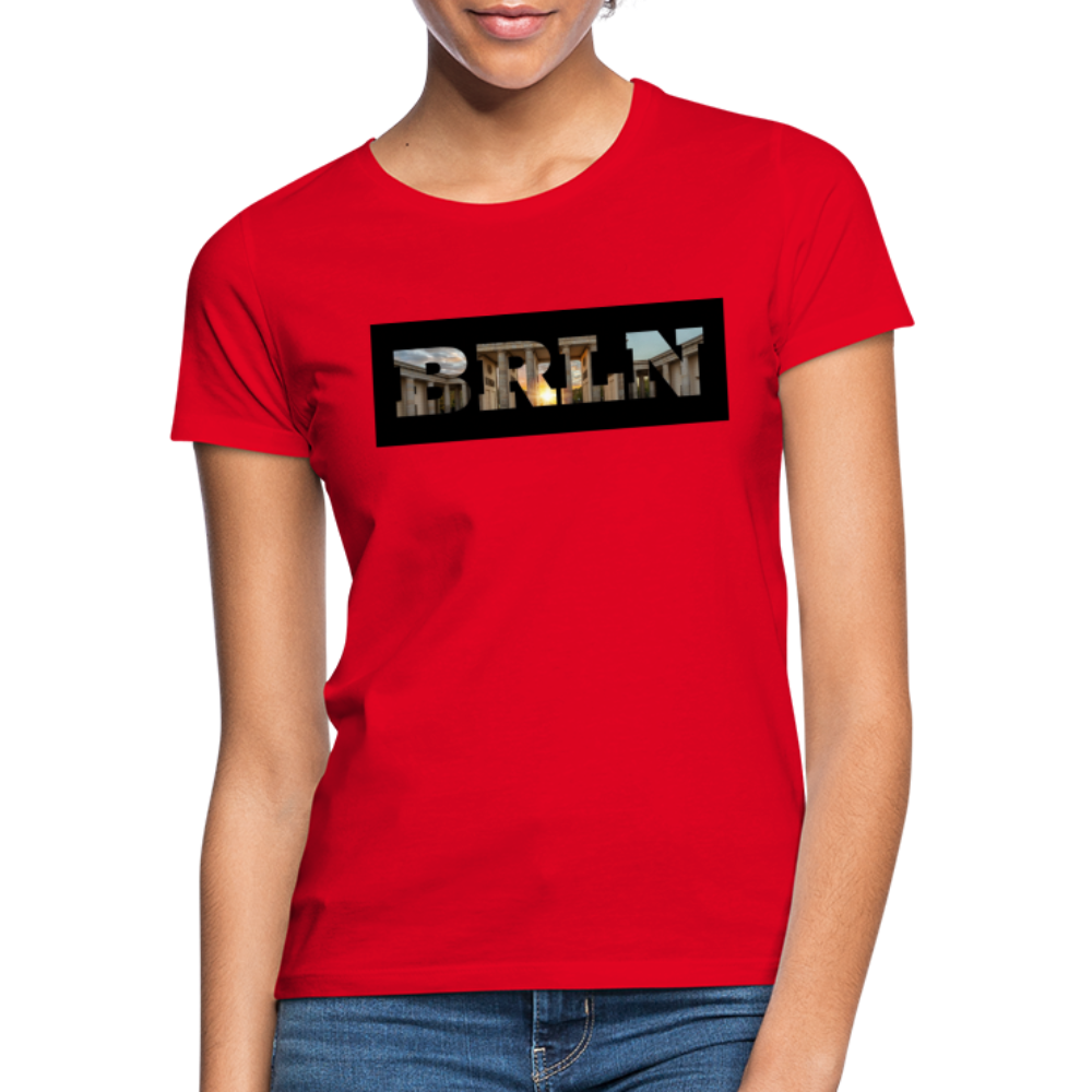 T-Shirt Ladies Berlin "BRLN Brandenburger Tor" - Rot