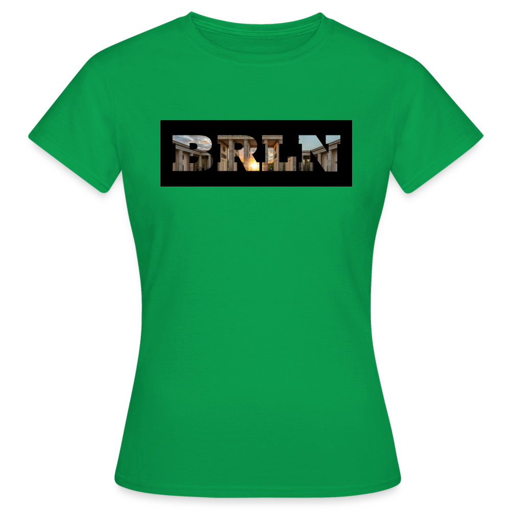 T-Shirt Ladies Berlin "BRLN Brandenburger Tor" - Kelly Green