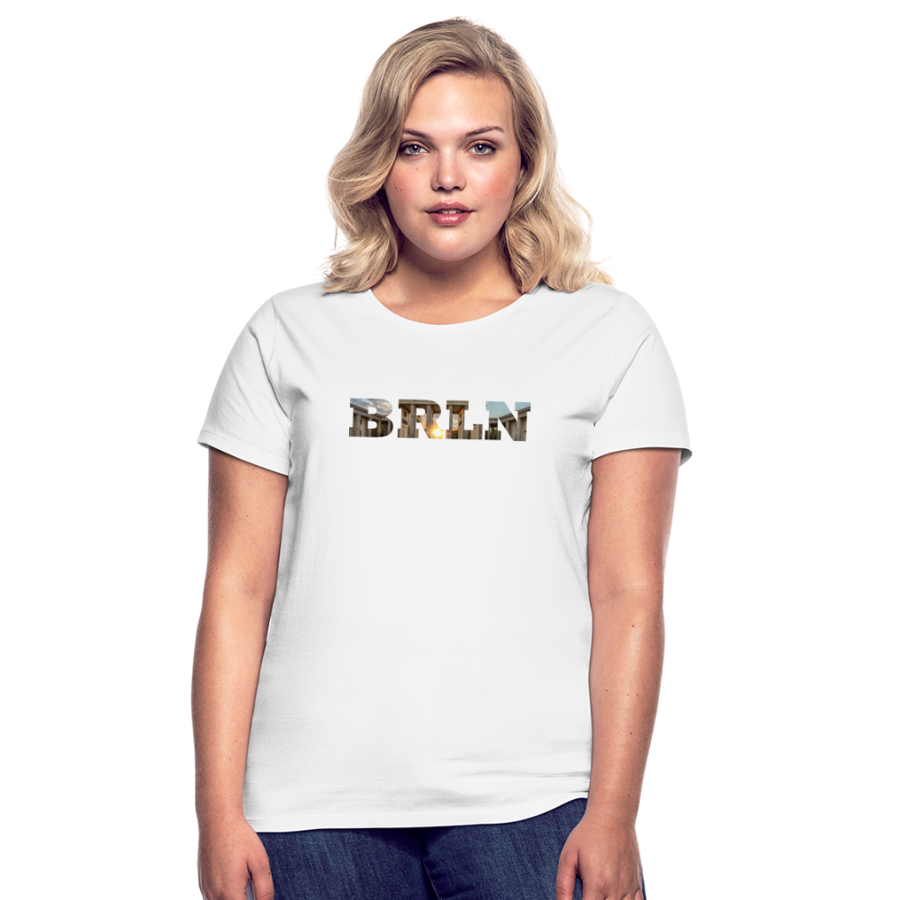 T-Shirt Ladies Berlin "BRLN Brandenburger Tor" Bright Edition - Weiß