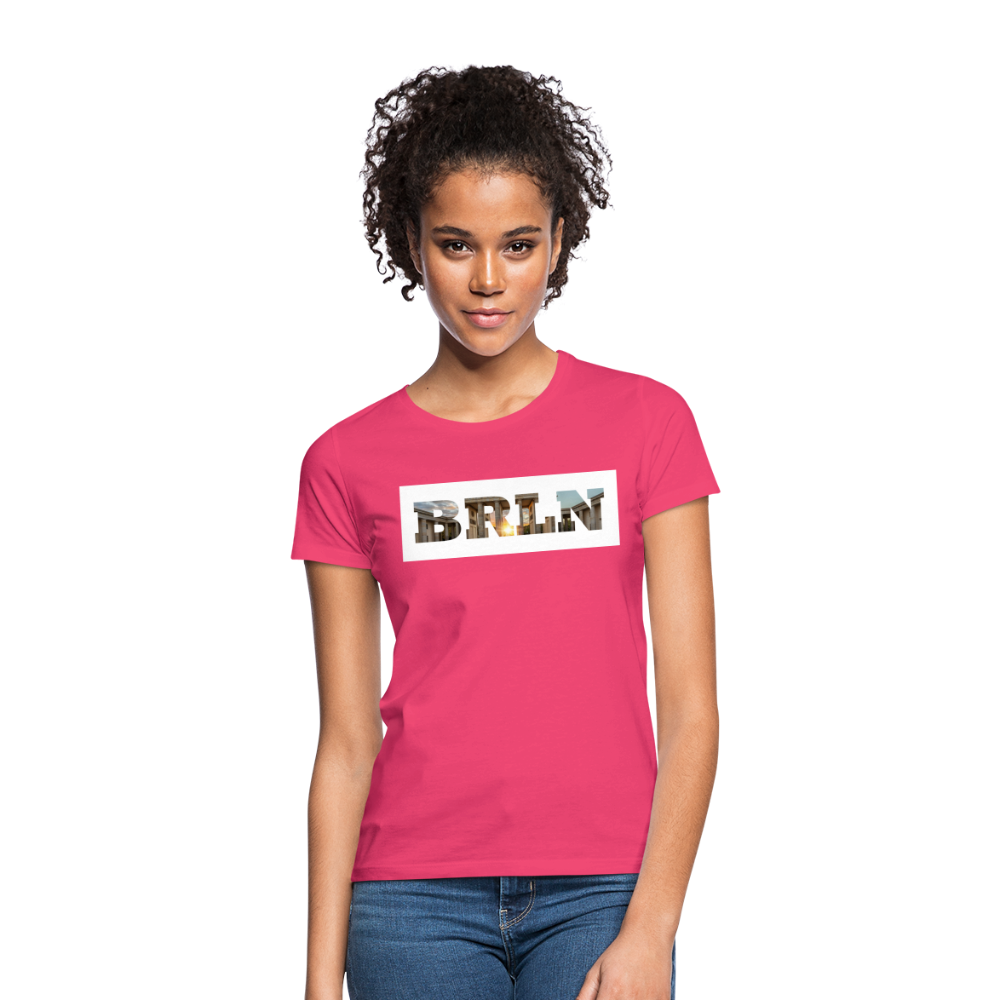 T-Shirt Ladies Berlin "BRLN Brandenburger Tor" Bright Edition - Azalea
