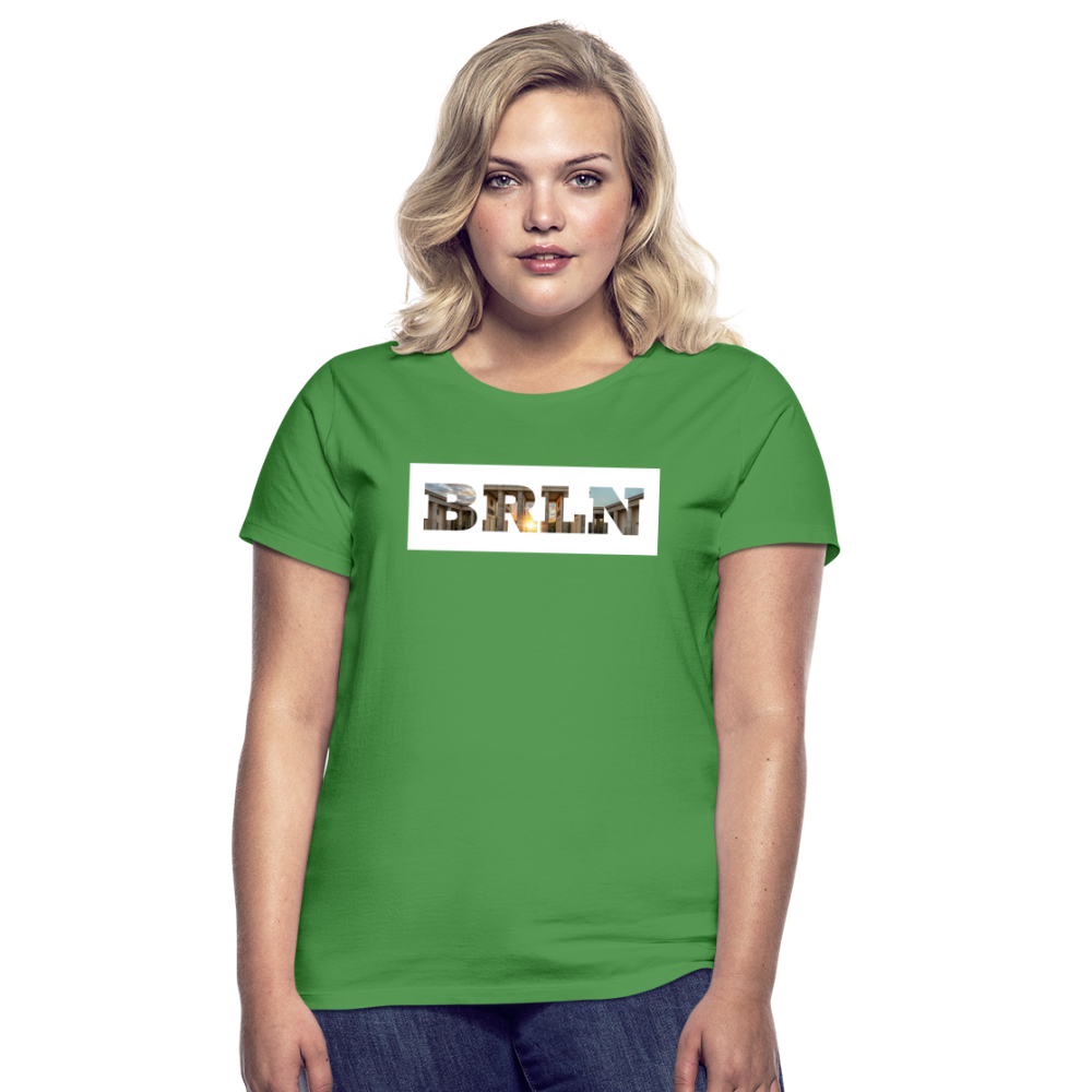 T-Shirt Ladies Berlin "BRLN Brandenburger Tor" Bright Edition - Kelly Green