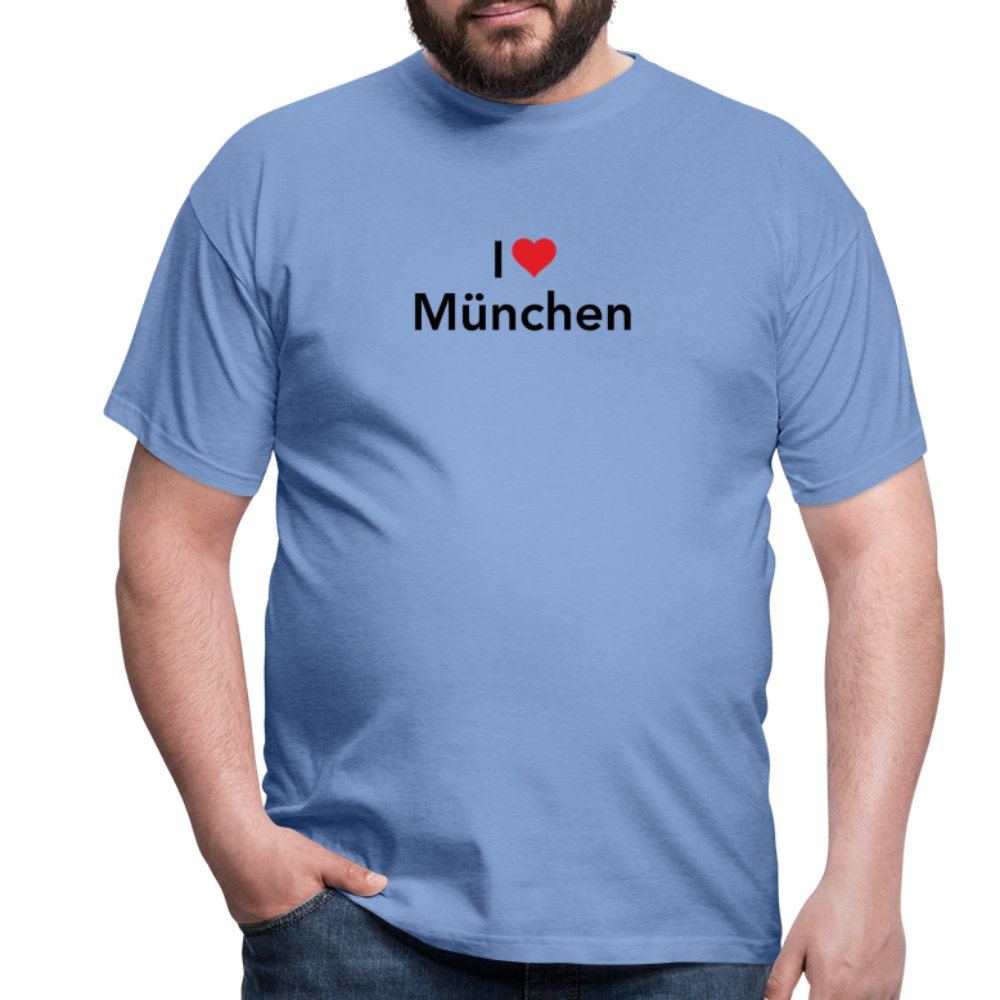 T-Shirt "I Love München" - carolina blue
