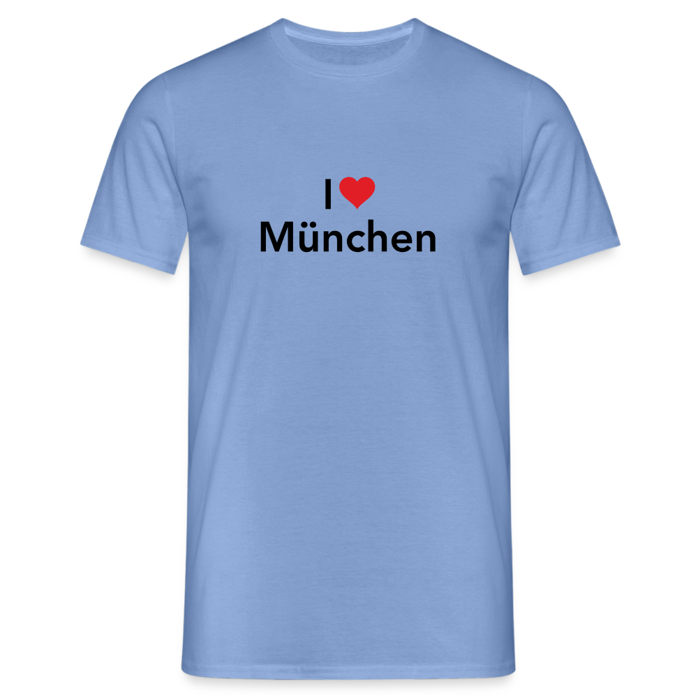 T-Shirt "I Love München" - carolina blue