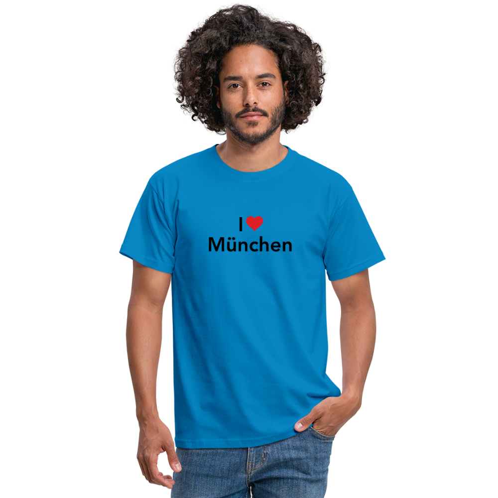 T-Shirt "I Love München" - Royalblau