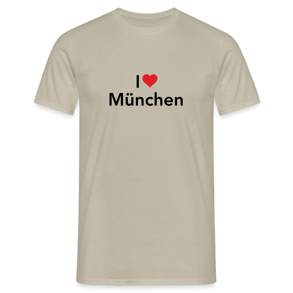 T-Shirt "I Love München" - Sandbeige