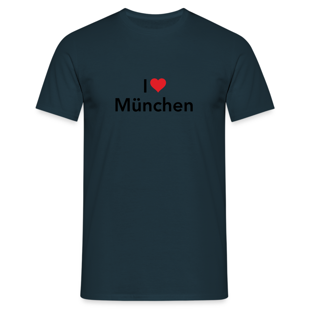 T-Shirt "I Love München" - Navy