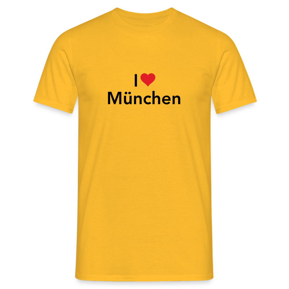 T-Shirt "I Love München" - Gelb