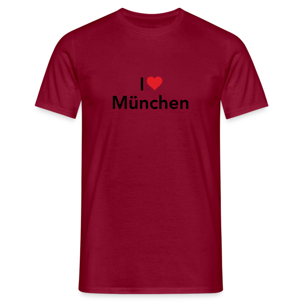 T-Shirt "I Love München" - Ziegelrot