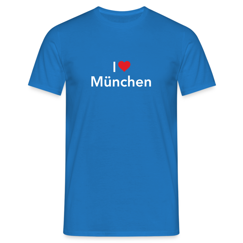 T-Shirt "I Love München" Bright Edition - Royalblau