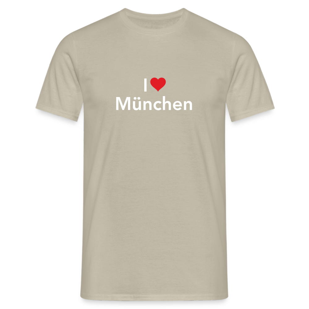 T-Shirt "I Love München" Bright Edition - Sandbeige