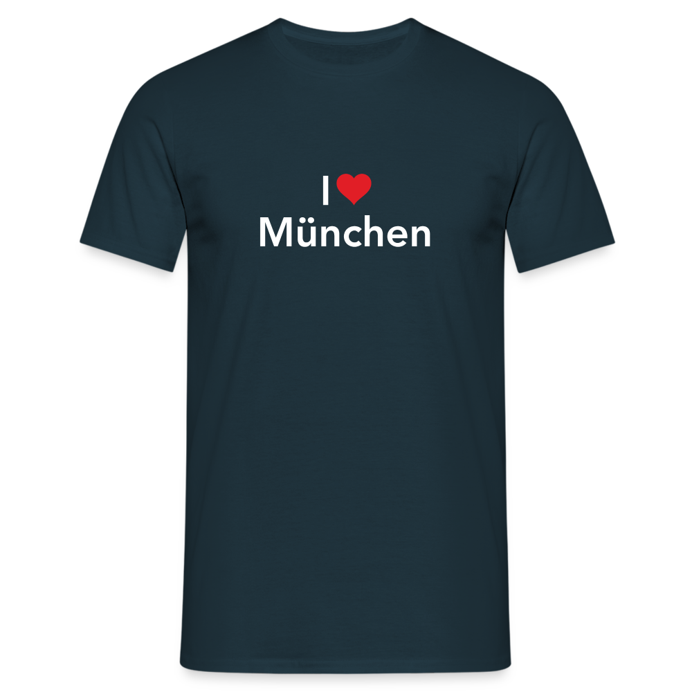 T-Shirt "I Love München" Bright Edition - Navy