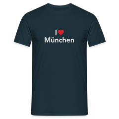 T-Shirt "I Love München" Bright Edition - Navy