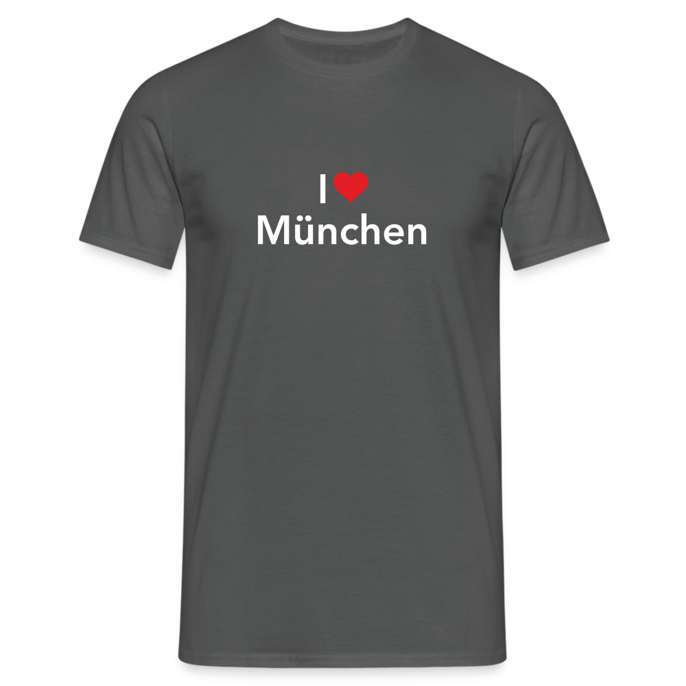 T-Shirt "I Love München" Bright Edition - Anthrazit