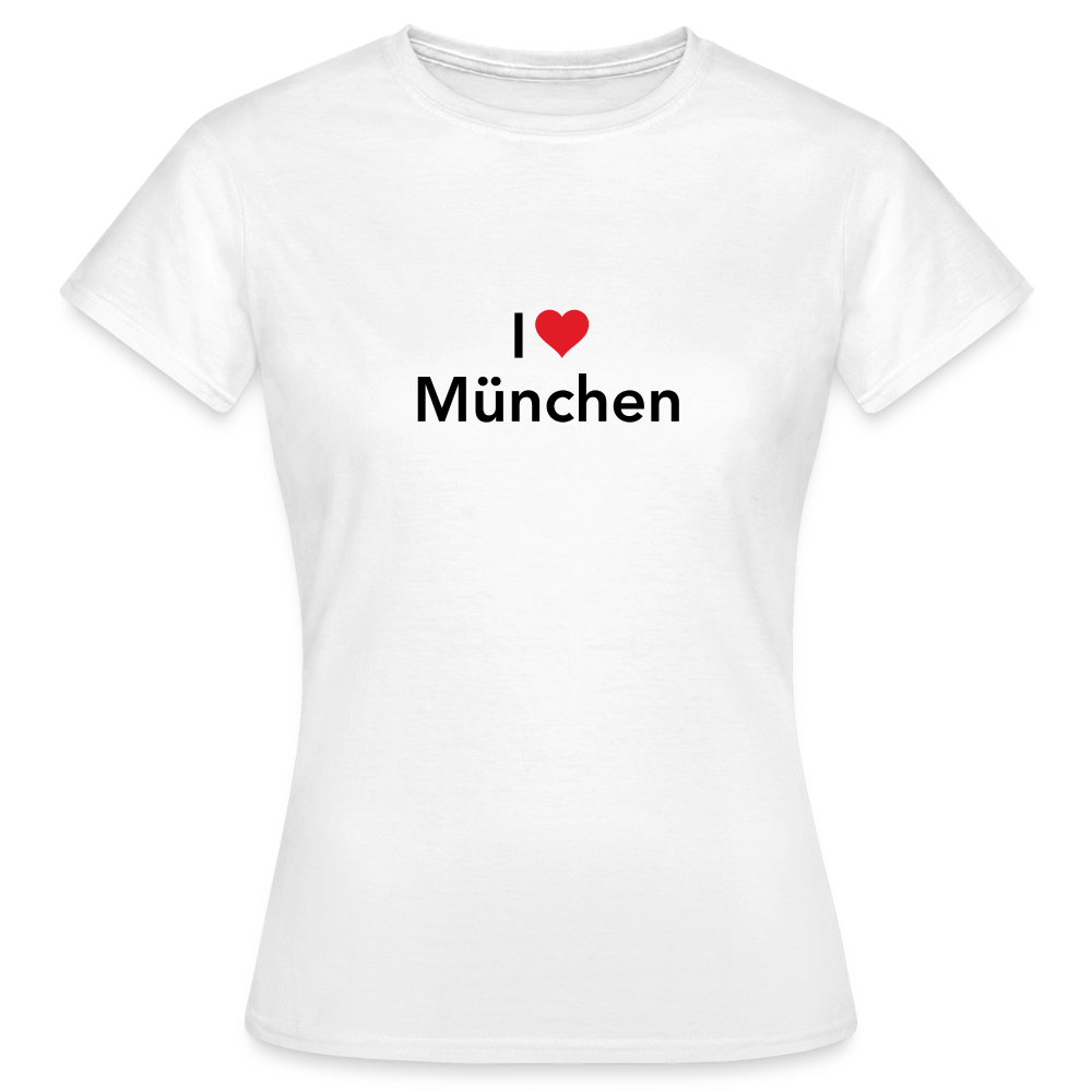T-Shirt Ladies "I Love München" - Weiß