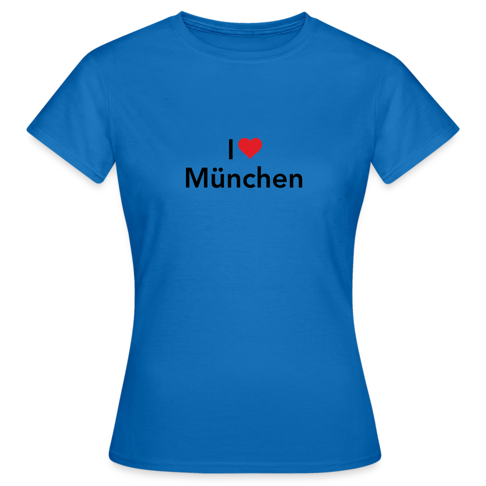 T-Shirt Ladies "I Love München" - Royalblau
