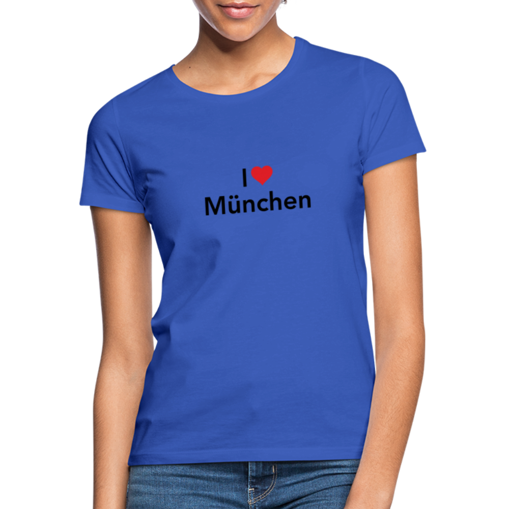 T-Shirt Ladies "I Love München" - Royalblau