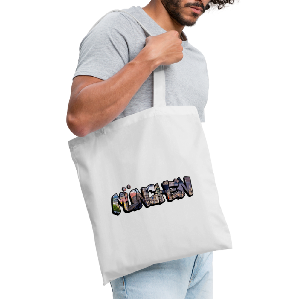 Tote Bag München "Graffiti" - Weiß