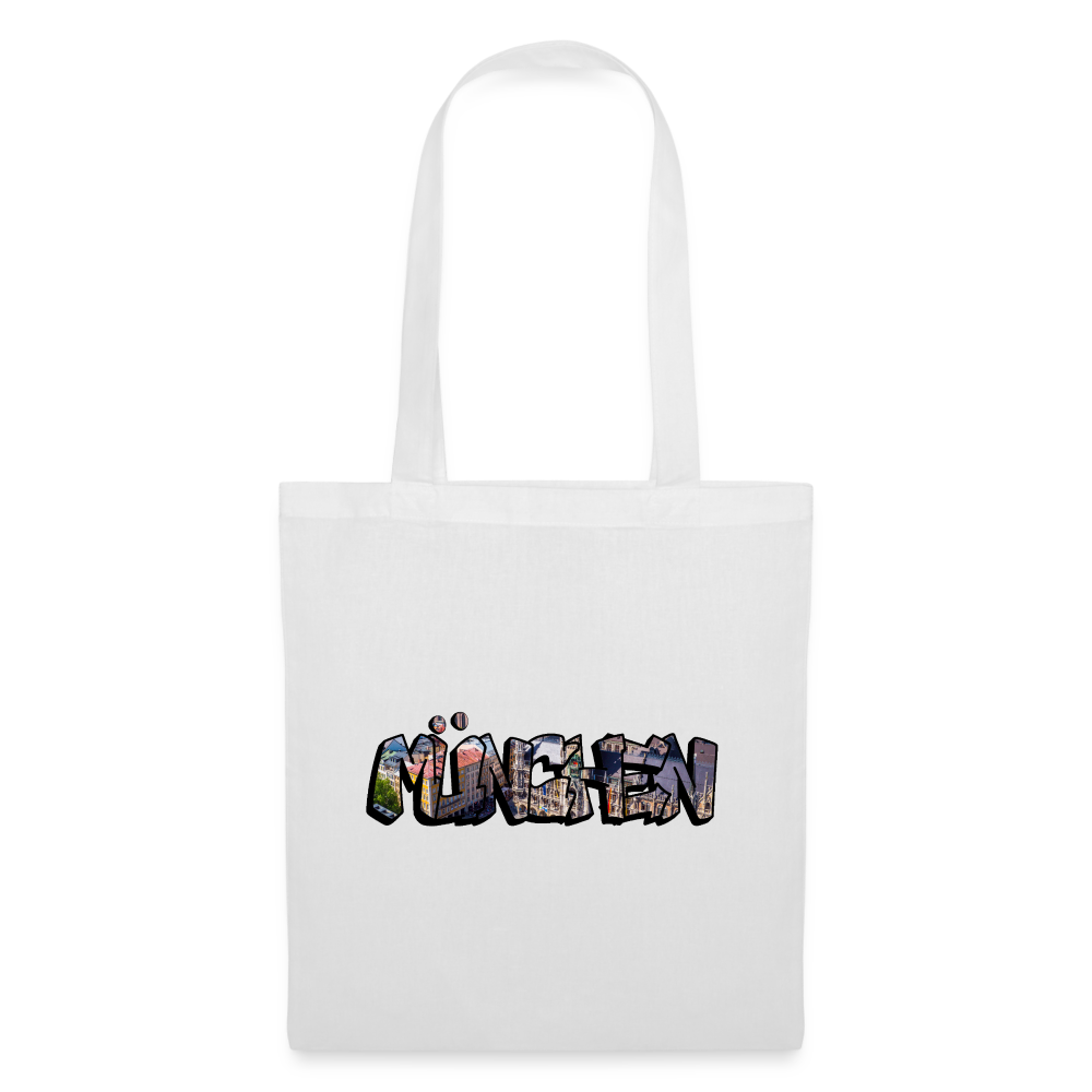 Tote Bag München "Graffiti" - Weiß