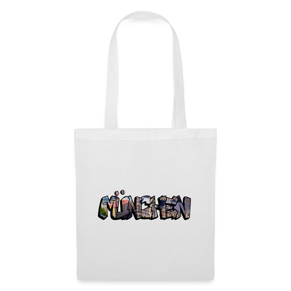 Tote Bag München "Graffiti" - Weiß