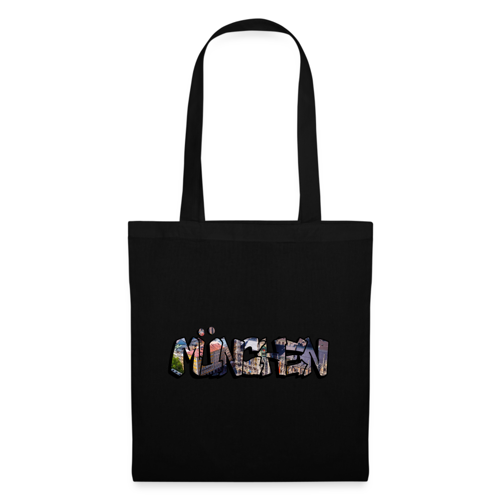 Tote Bag München "Graffiti" - Schwarz