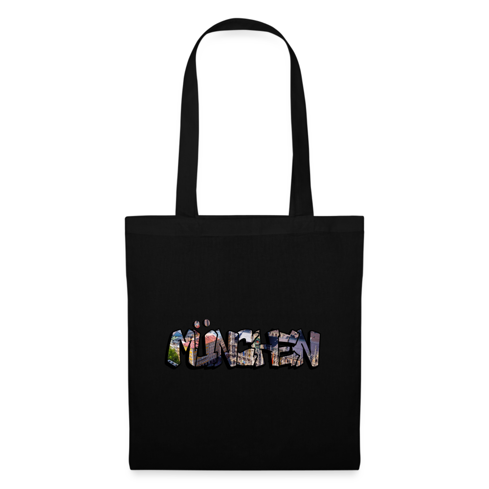 Tote Bag München "Graffiti" - Schwarz