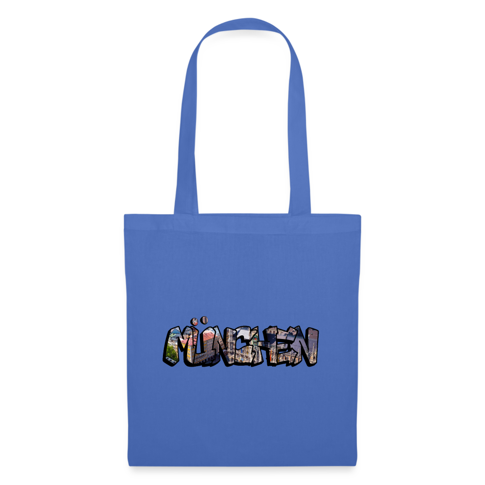 Tote Bag München "Graffiti" - Hellblau