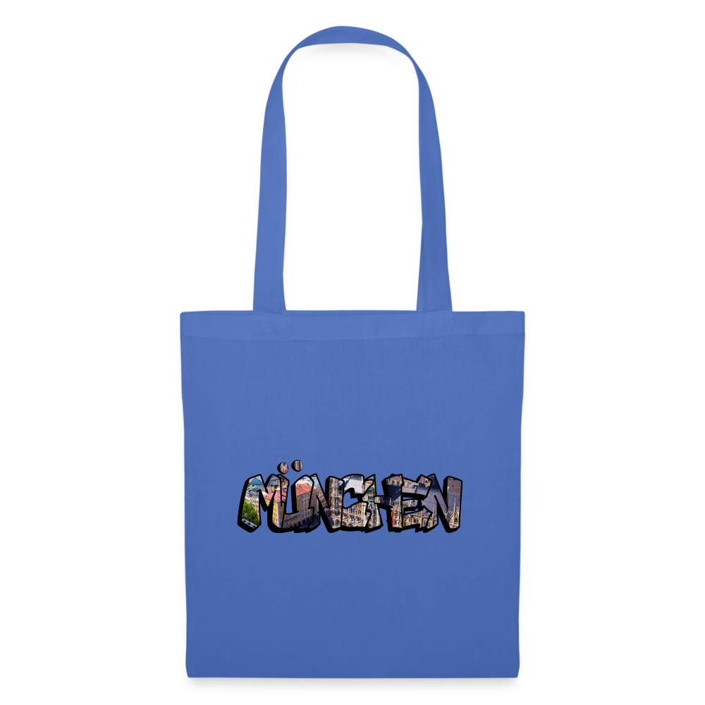 Tote Bag München "Graffiti" - Hellblau