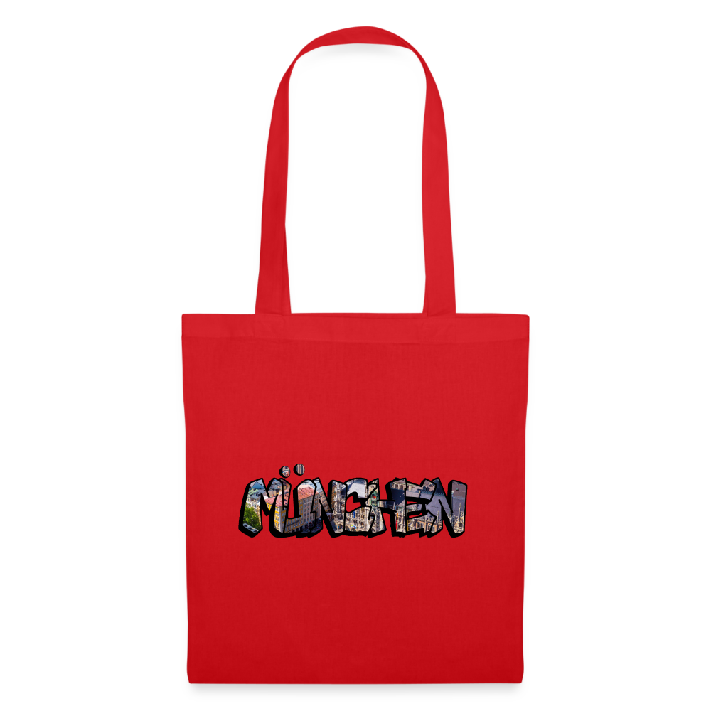Tote Bag München "Graffiti" - Rot